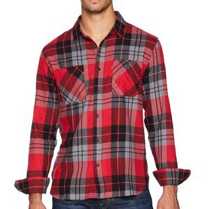 New! Levi's Flannel Shirt Men's XXL Rossi Crimson Plaid Button Down
